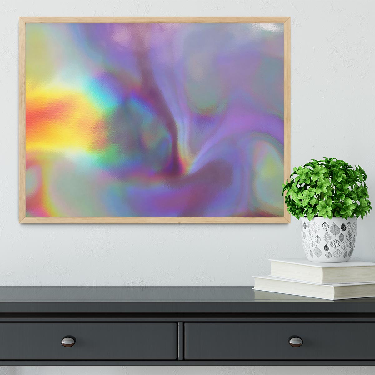 Holographic texture 2 Framed Print - Canvas Art Rocks - 4
