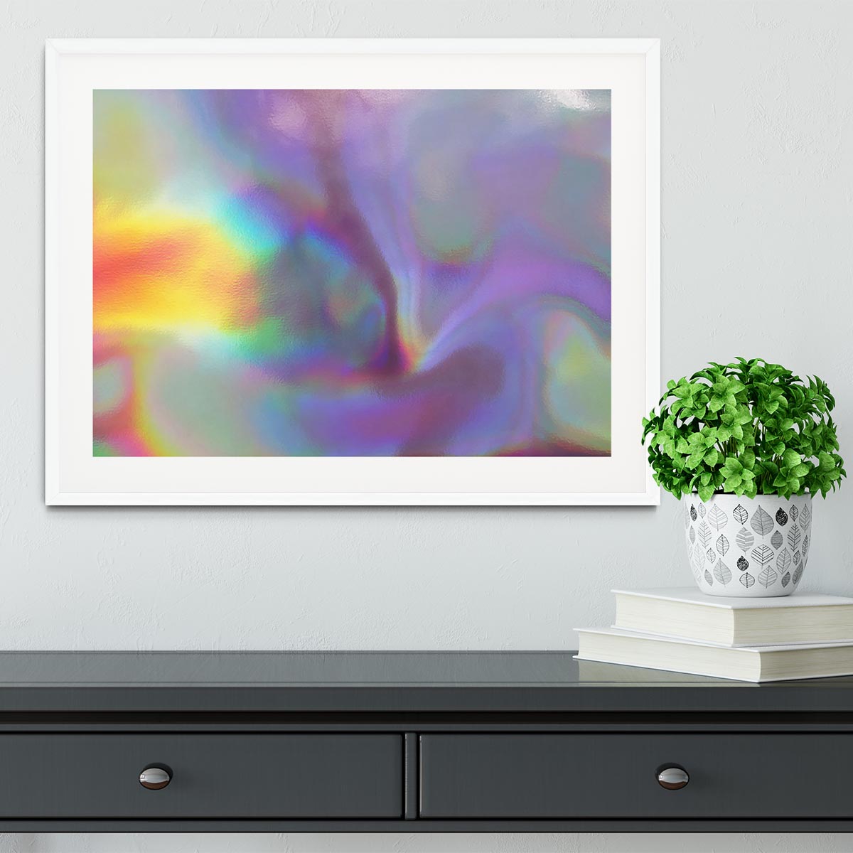 Holographic texture 2 Framed Print - Canvas Art Rocks - 5