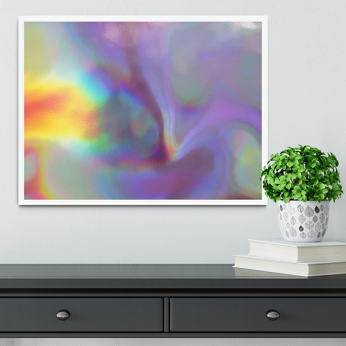 Holographic texture 2 Framed Print - Canvas Art Rocks -6