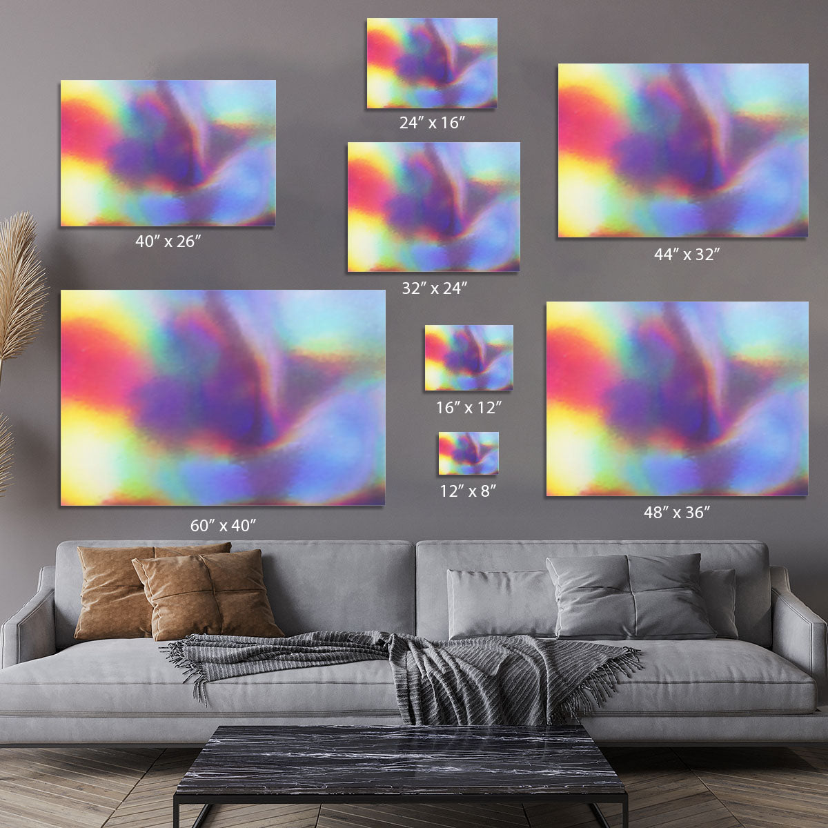 Holographic texture Canvas Print or Poster - Canvas Art Rocks - 7