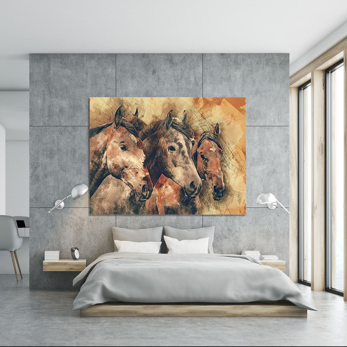 Horse Painting Canvas Print or Poster - Canvas Art Rocks - 5