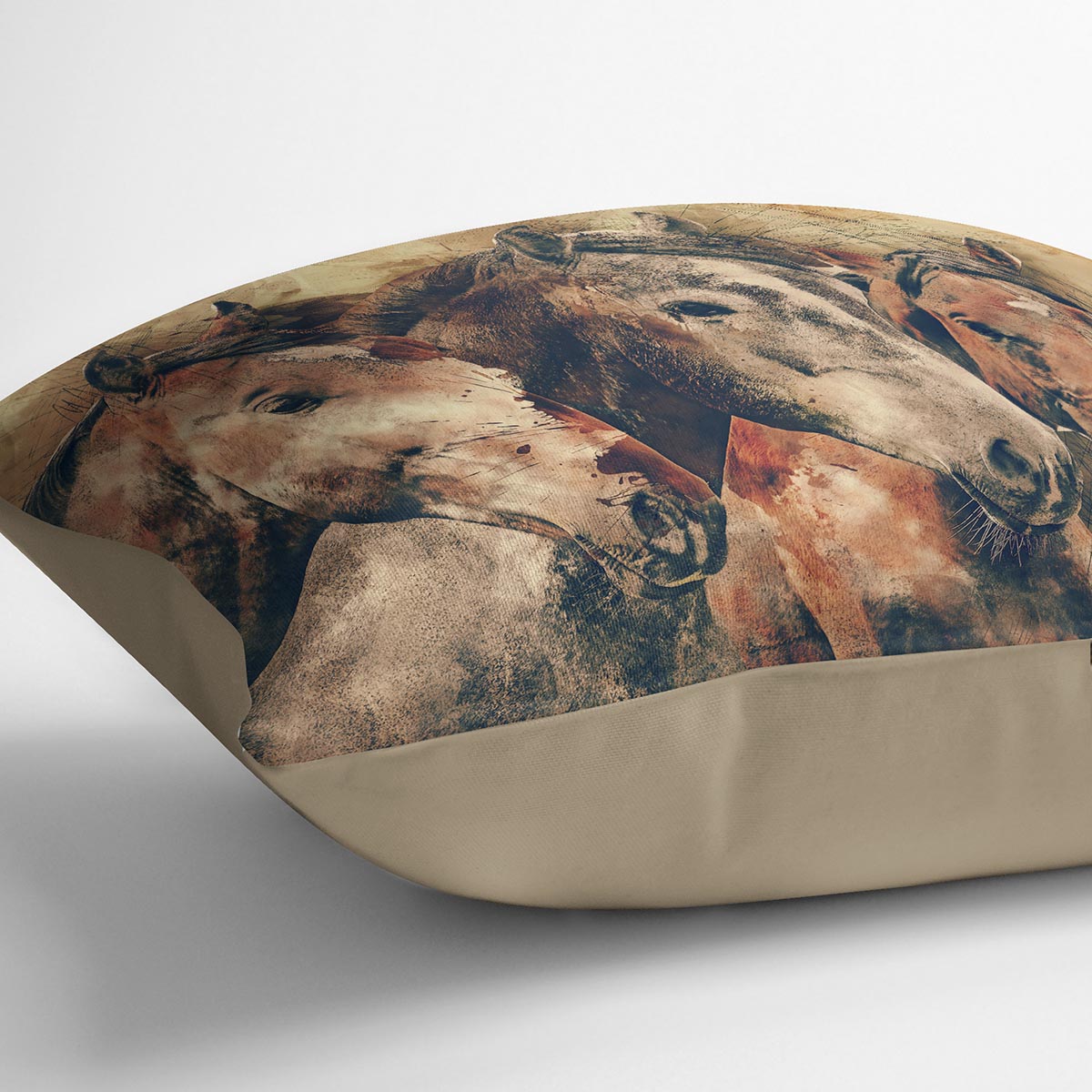 Horse Painting Cushion