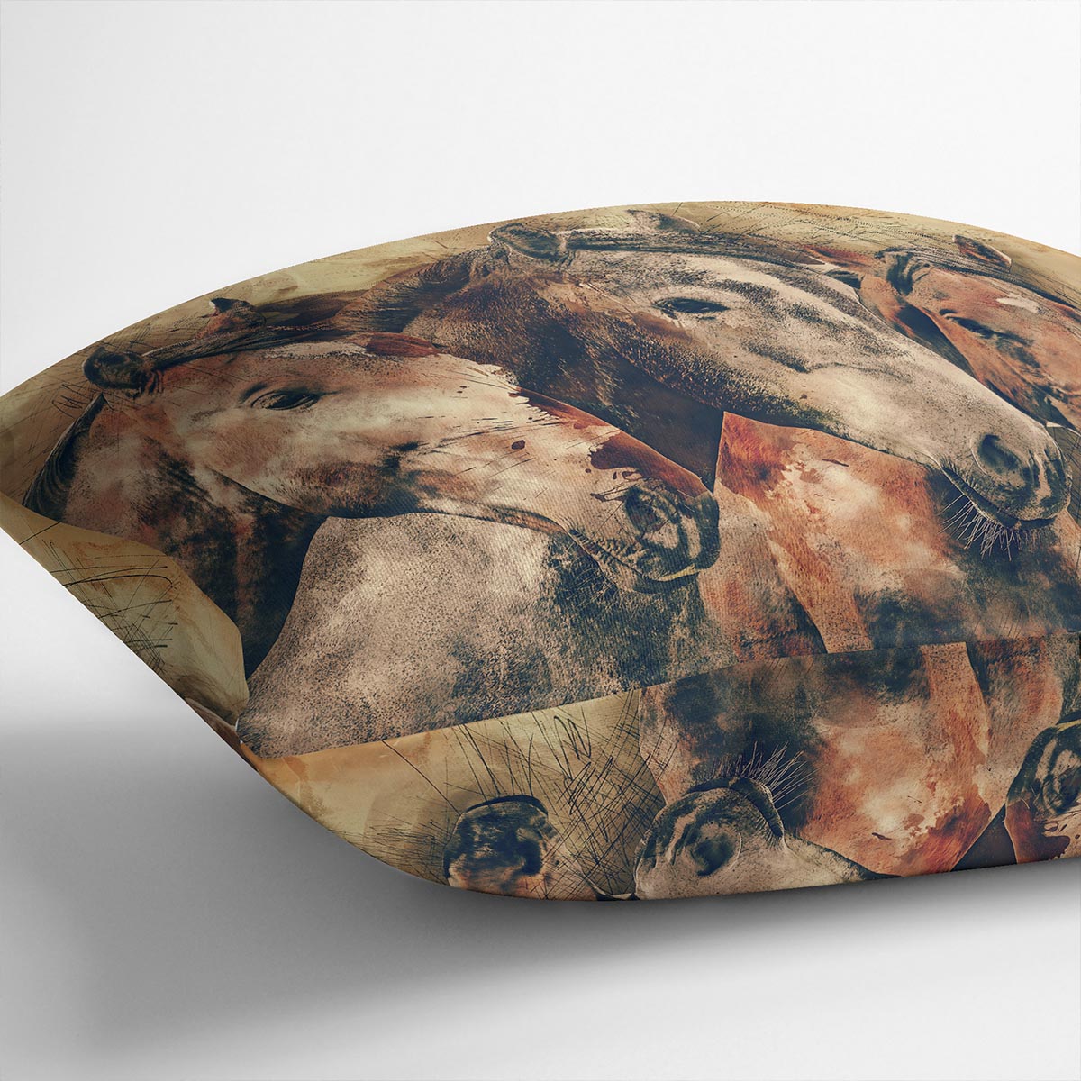 Horse Painting Cushion