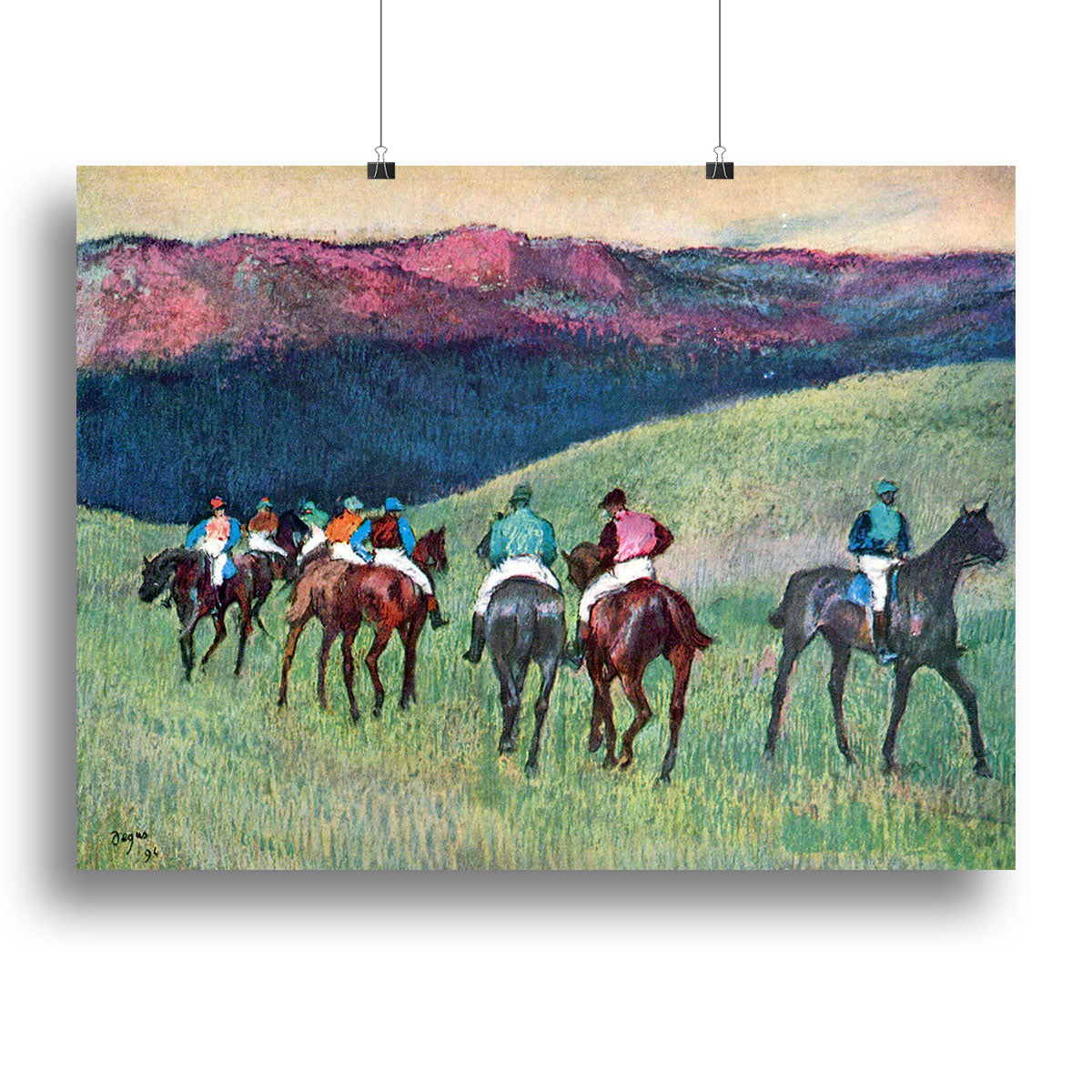 Horse racing The training by Degas Canvas Print or Poster - Canvas Art Rocks - 2