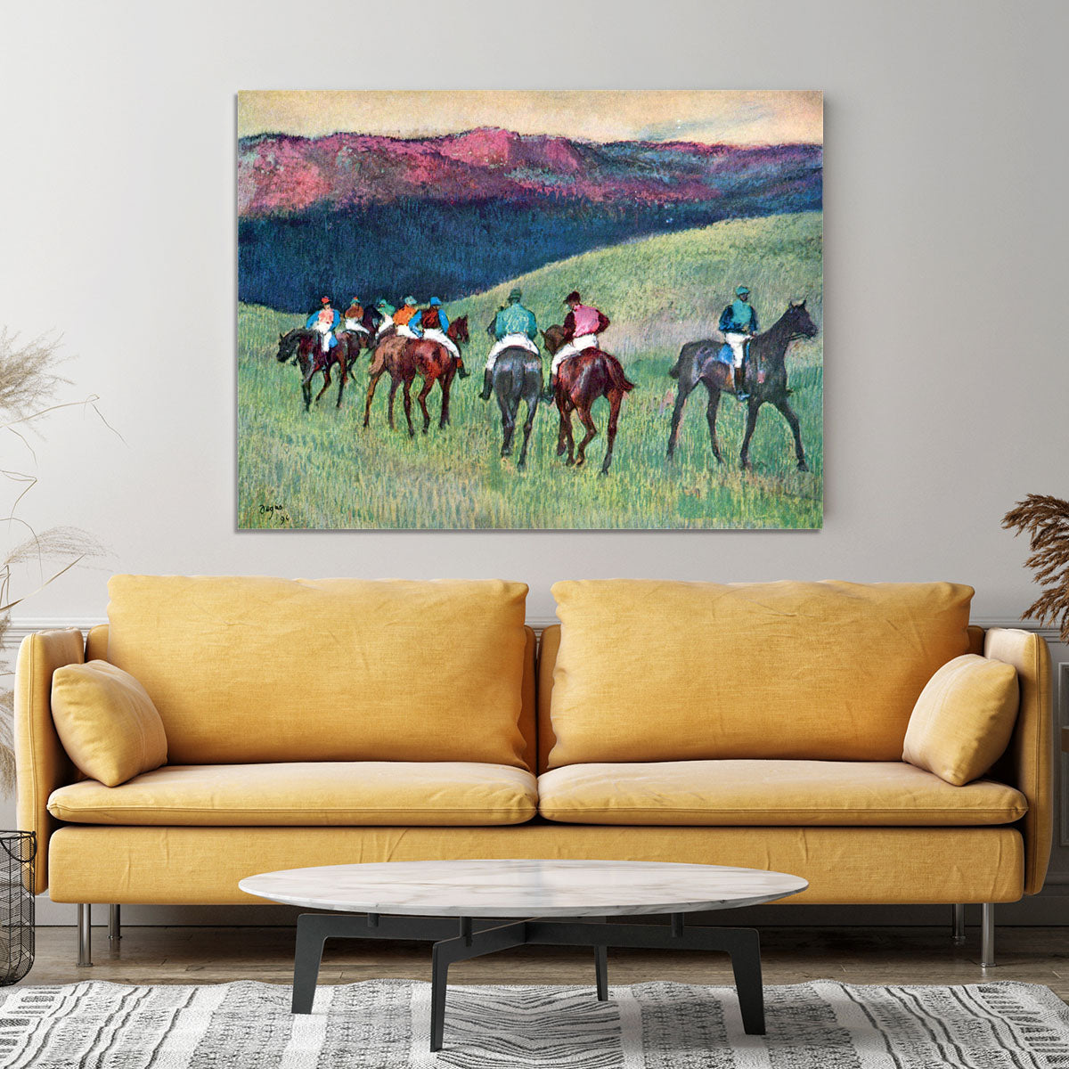 Horse racing The training by Degas Canvas Print or Poster - Canvas Art Rocks - 4