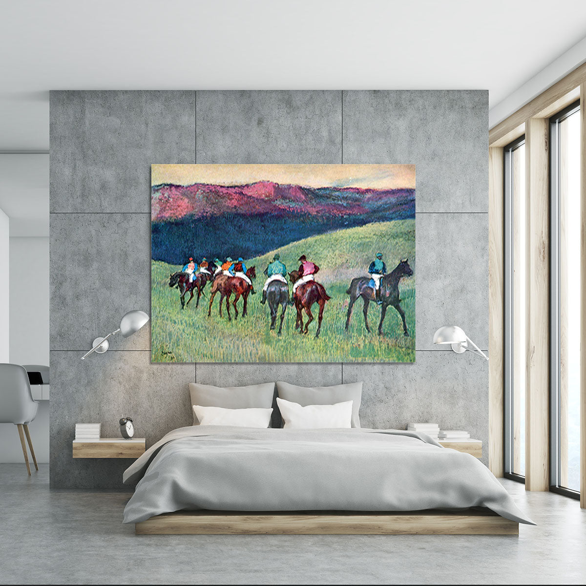 Horse racing The training by Degas Canvas Print or Poster - Canvas Art Rocks - 5