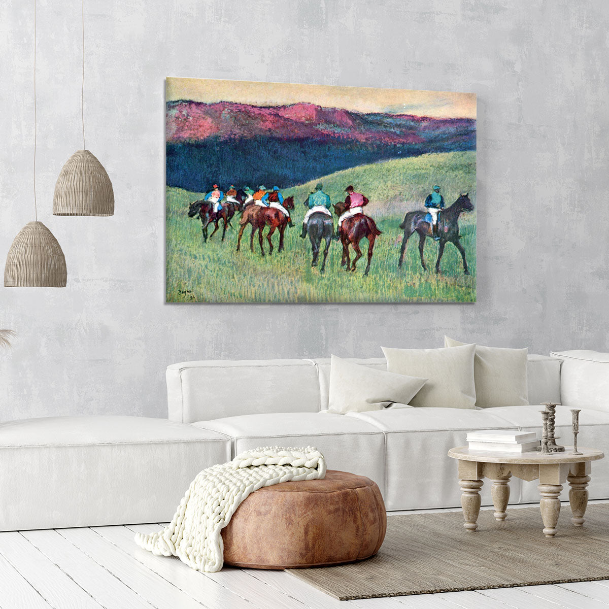 Horse racing The training by Degas Canvas Print or Poster - Canvas Art Rocks - 6