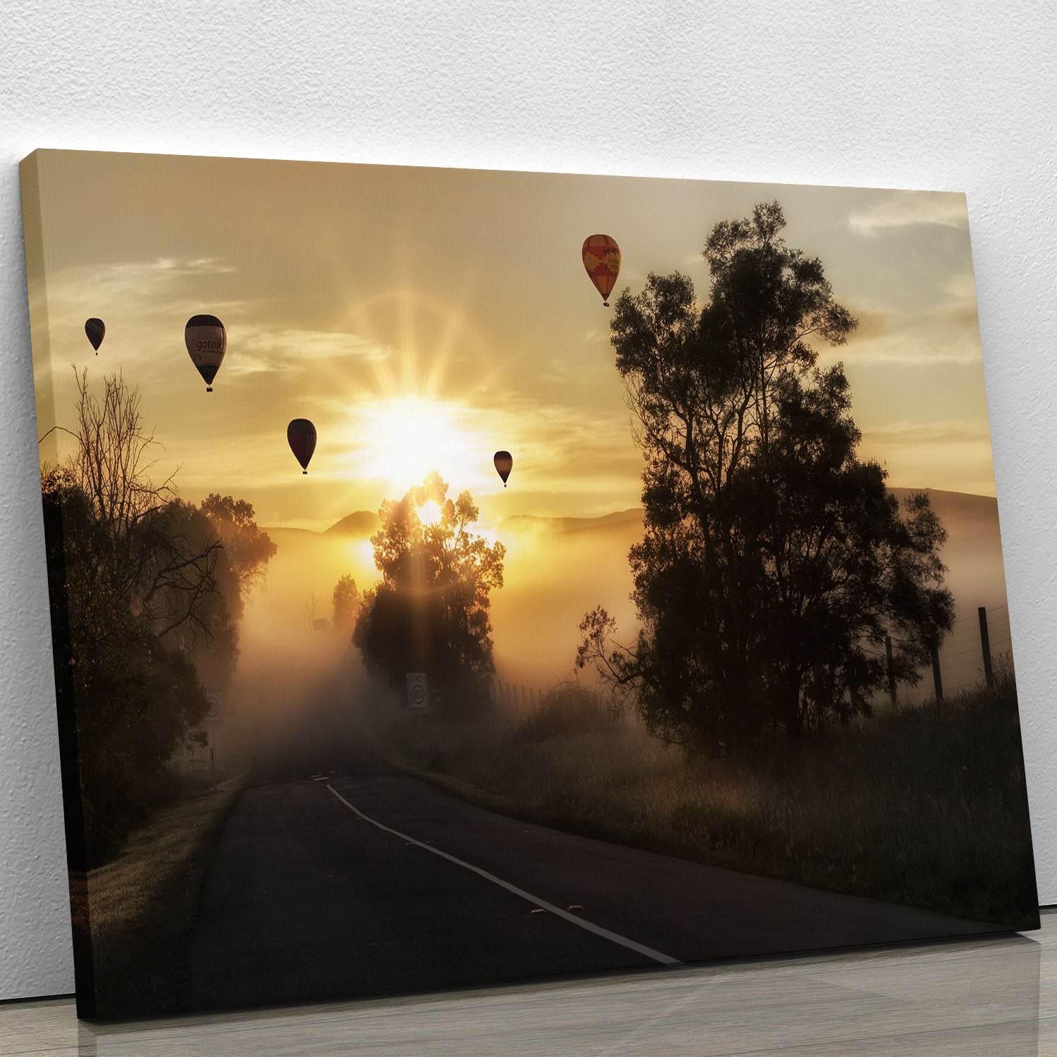 Hot Air Balloon Sunrise Canvas Print or Poster - Canvas Art Rocks - 1
