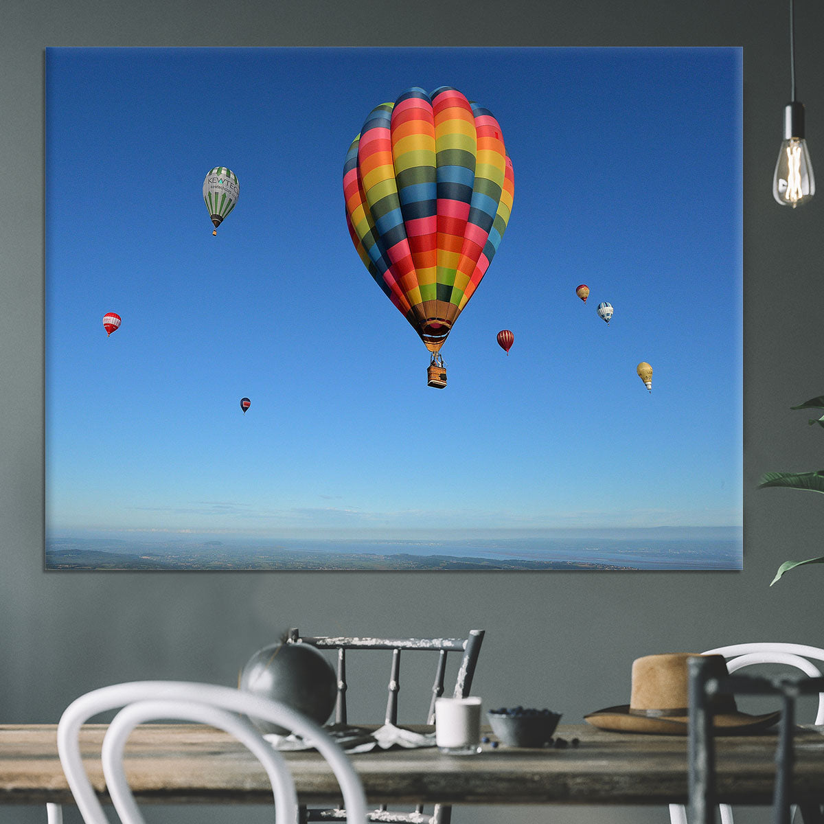 Hot Air Balloons in the sky Canvas Print or Poster - Canvas Art Rocks - 3