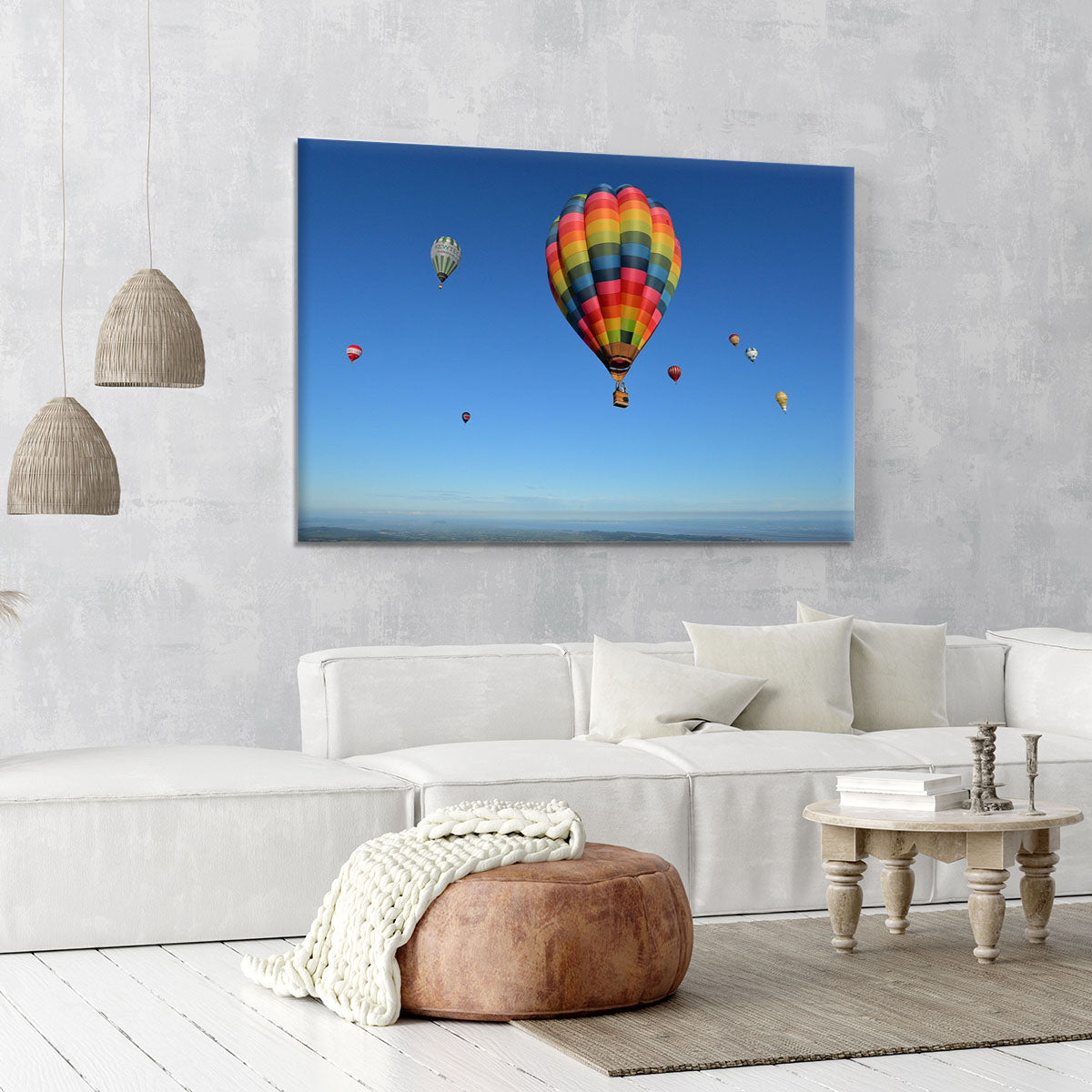 Hot Air Balloons in the sky Canvas Print or Poster - Canvas Art Rocks - 6