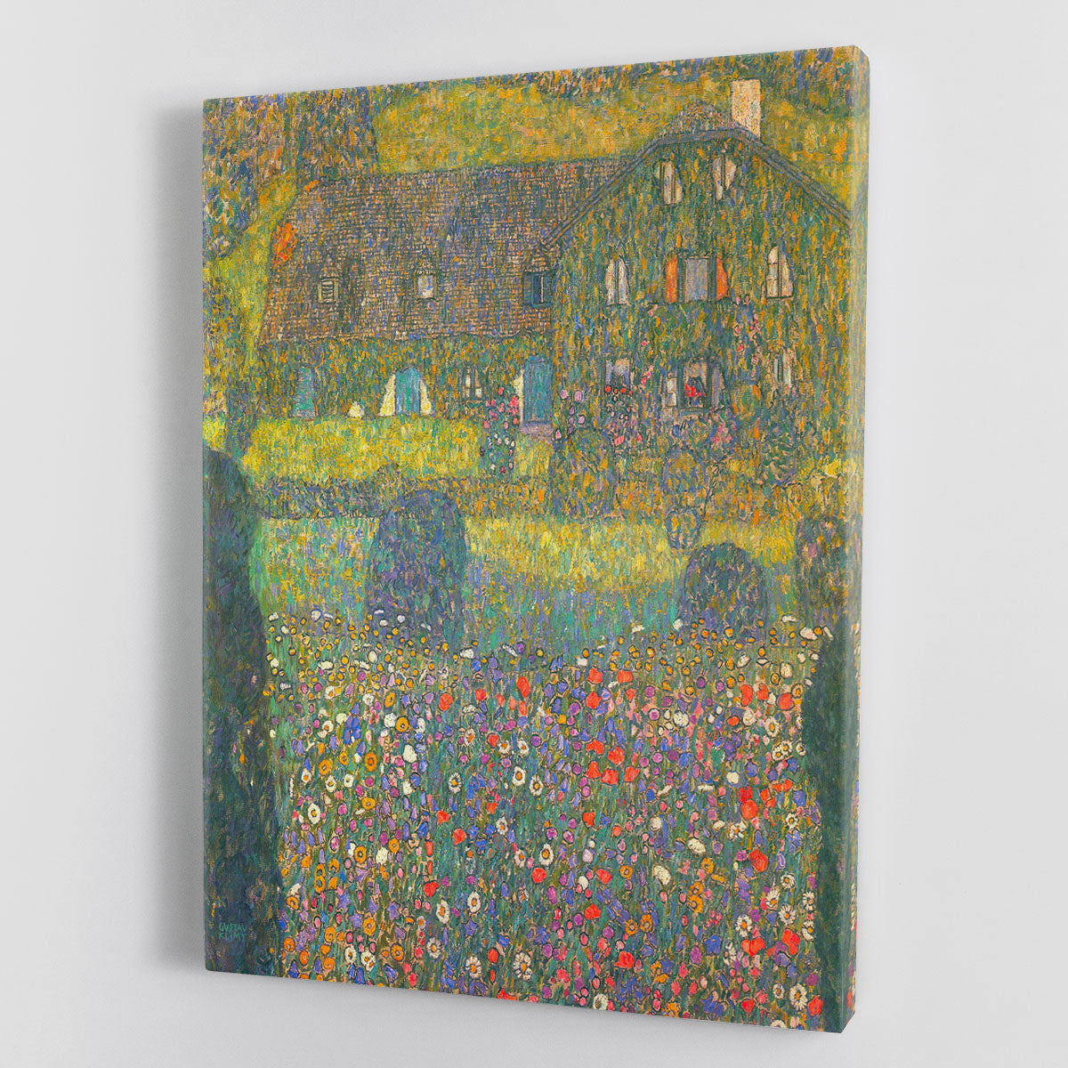 House in Attersee by Klimt Canvas Print or Poster - Canvas Art Rocks - 1