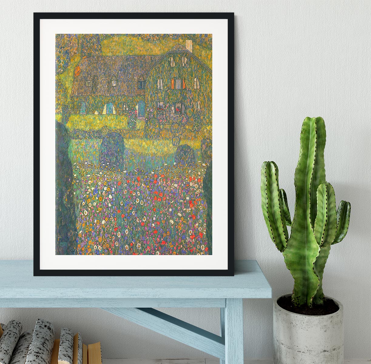 House in Attersee by Klimt Framed Print - Canvas Art Rocks - 1