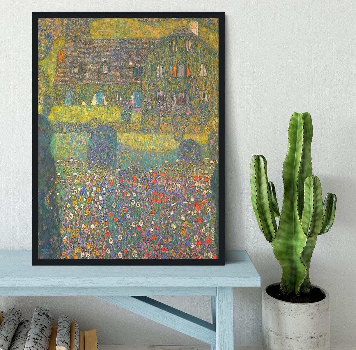 House in Attersee by Klimt Framed Print - Canvas Art Rocks - 2