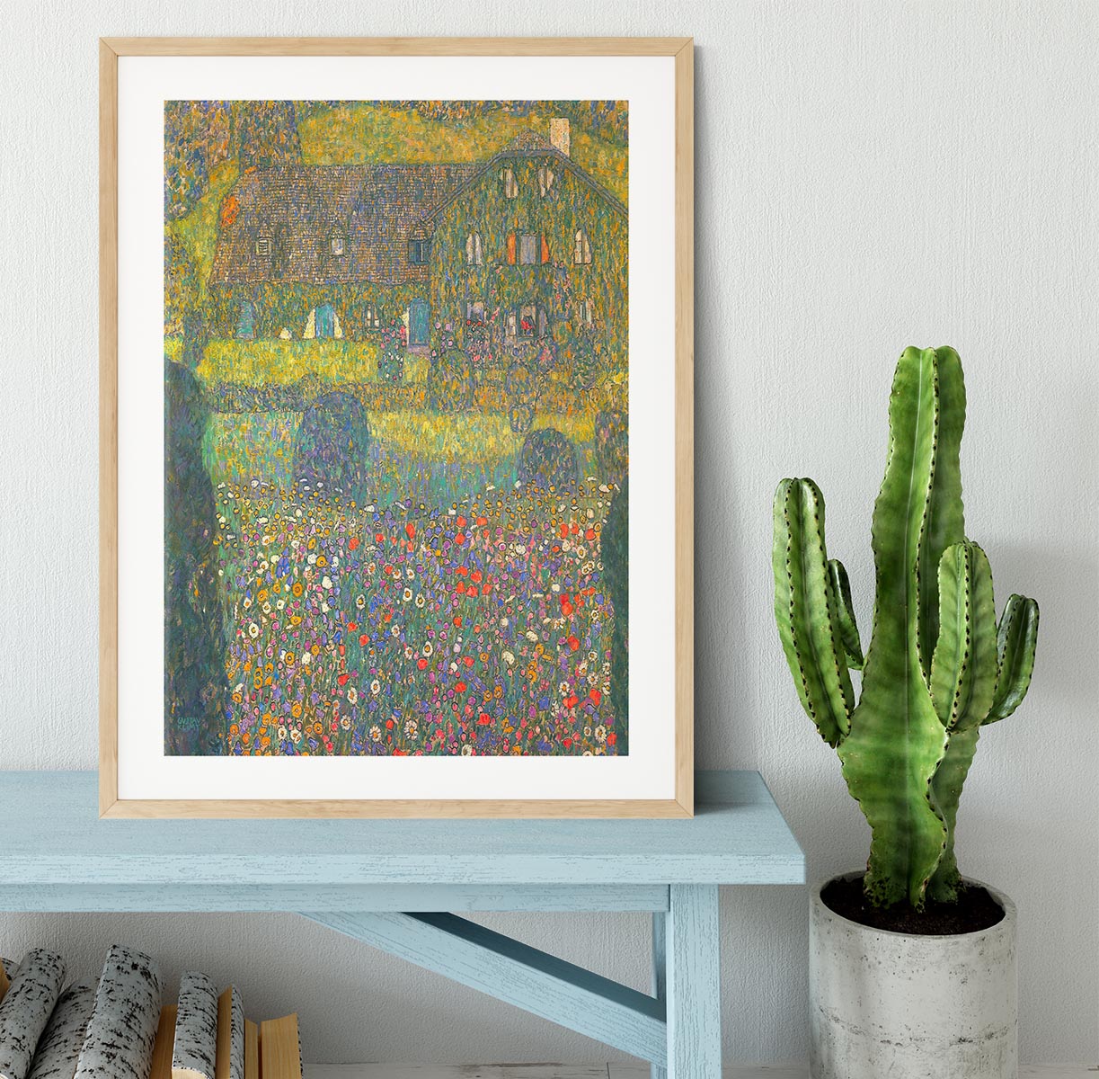 House in Attersee by Klimt Framed Print - Canvas Art Rocks - 3