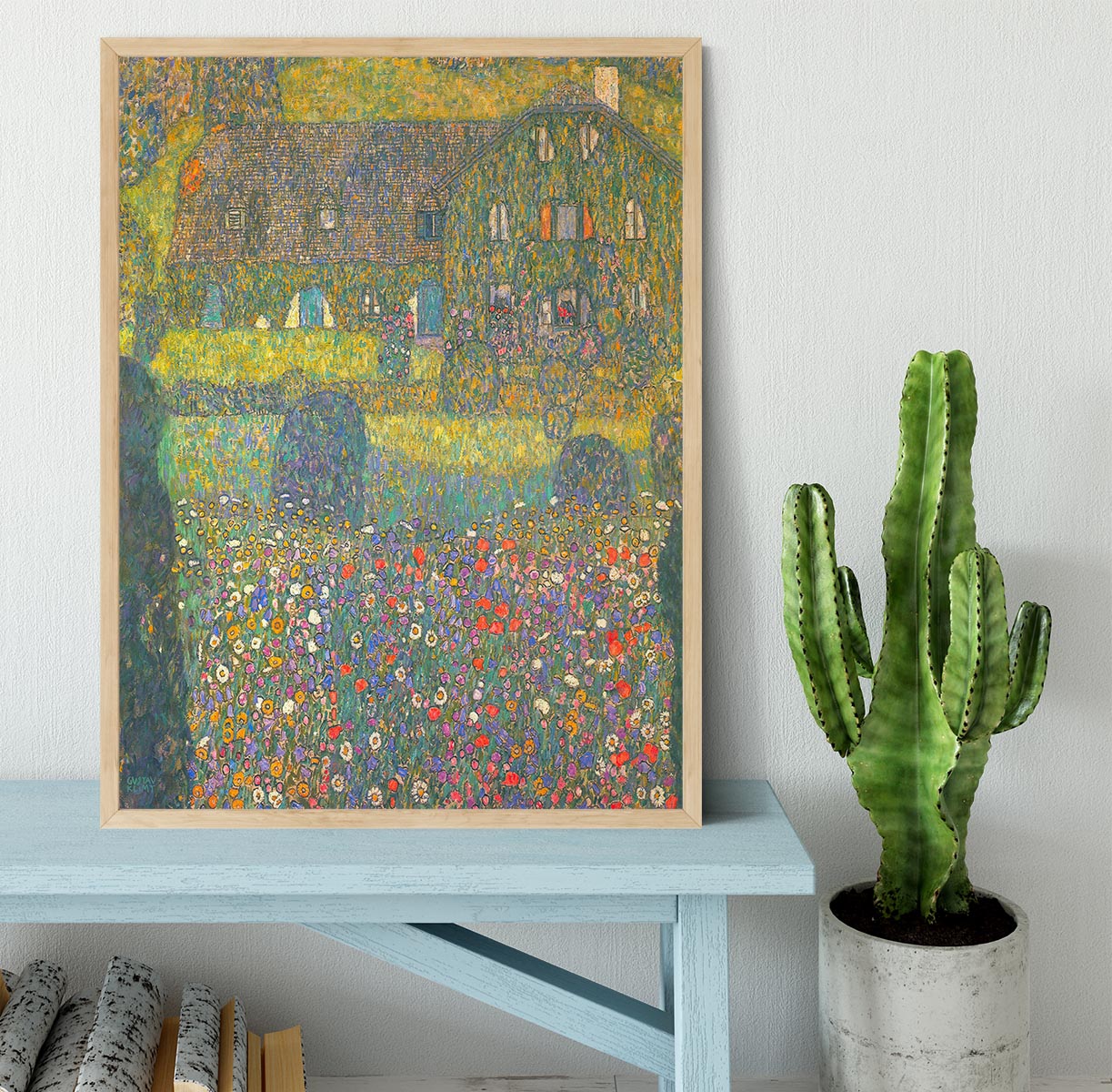 House in Attersee by Klimt Framed Print - Canvas Art Rocks - 4