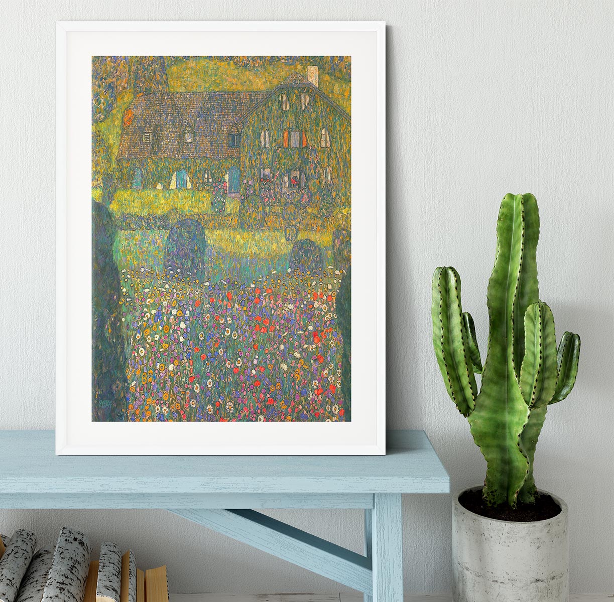 House in Attersee by Klimt Framed Print - Canvas Art Rocks - 5