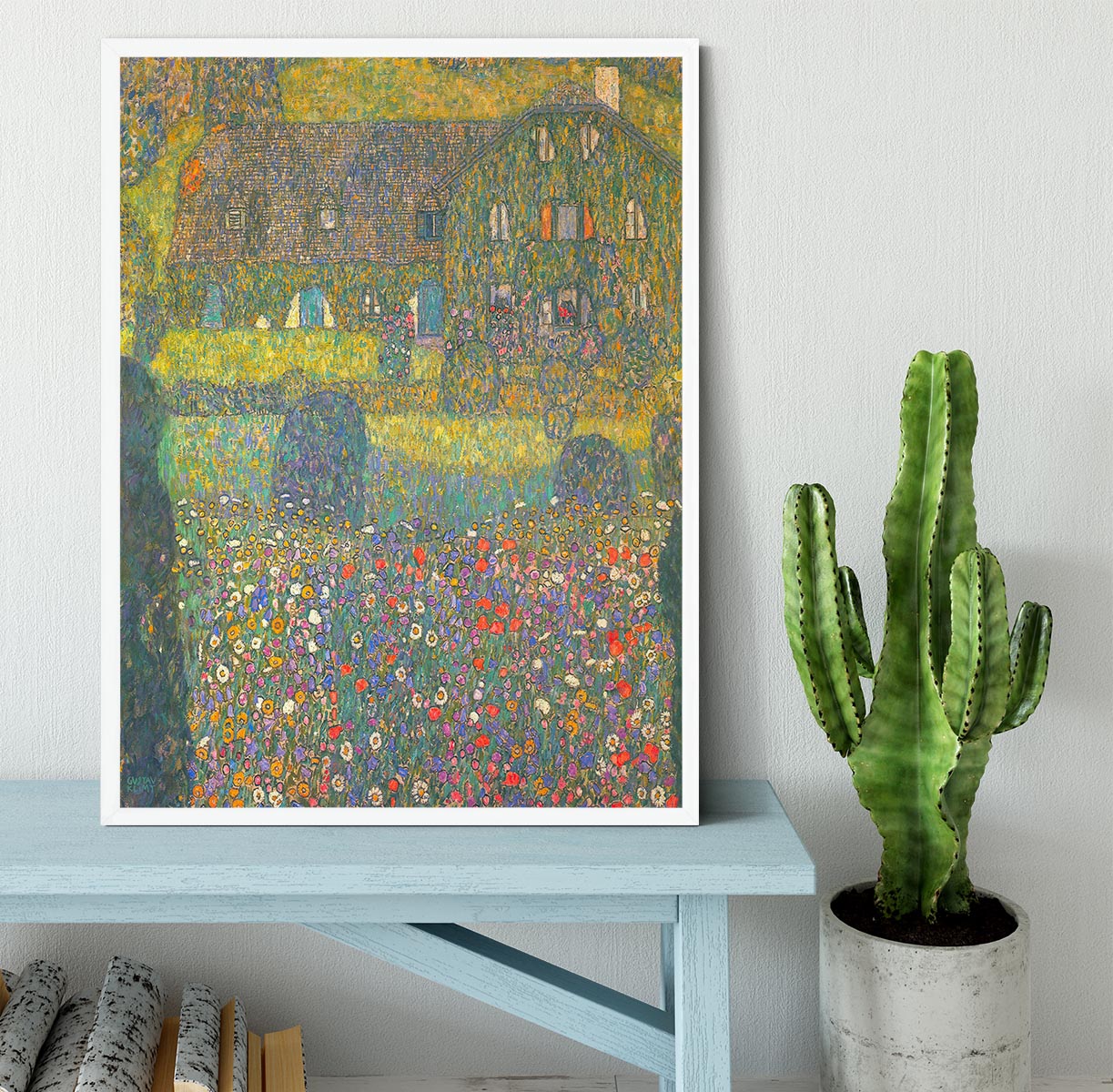 House in Attersee by Klimt Framed Print - Canvas Art Rocks -6