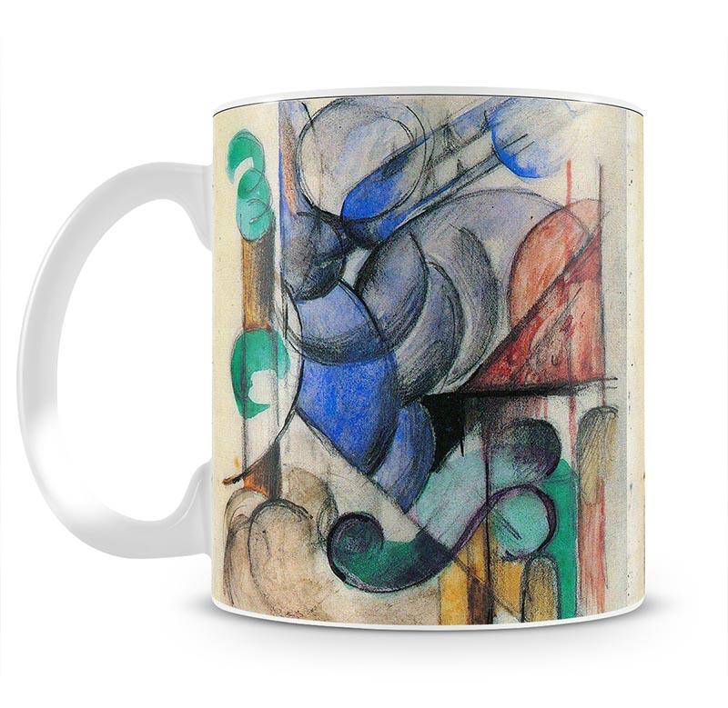 House in abstract landscape by Franz Marc Mug - Canvas Art Rocks - 2