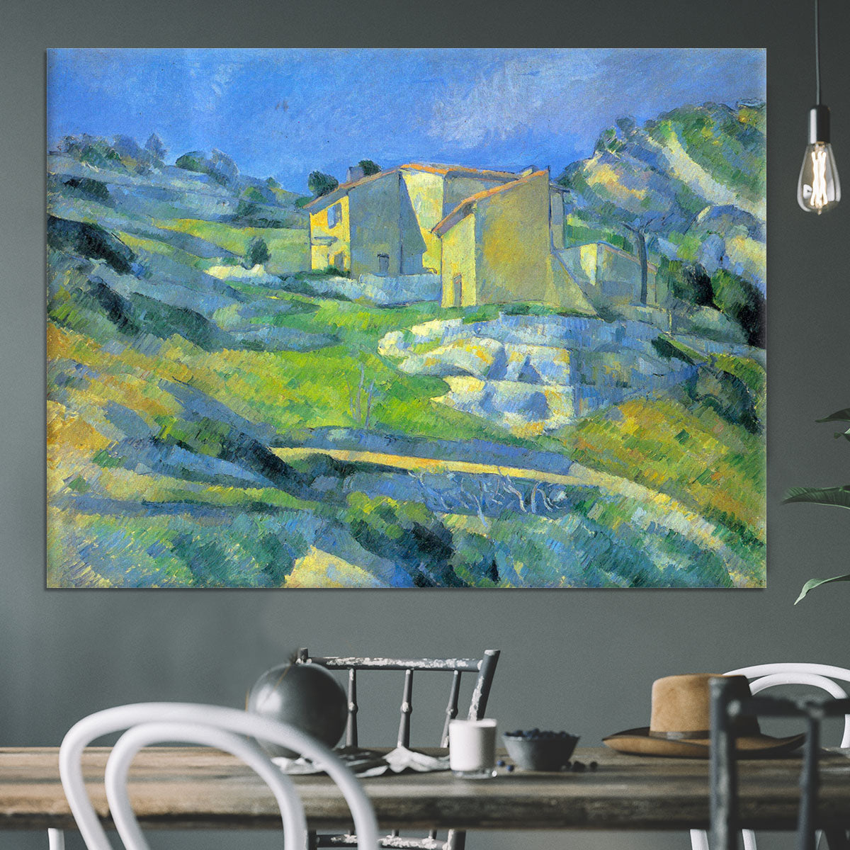 House in the Provence by Cezanne Canvas Print or Poster - Canvas Art Rocks - 3