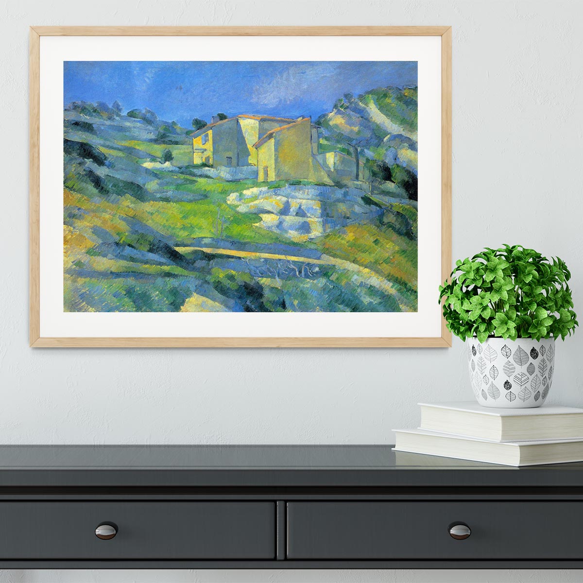 House in the Provence by Cezanne Framed Print - Canvas Art Rocks - 3
