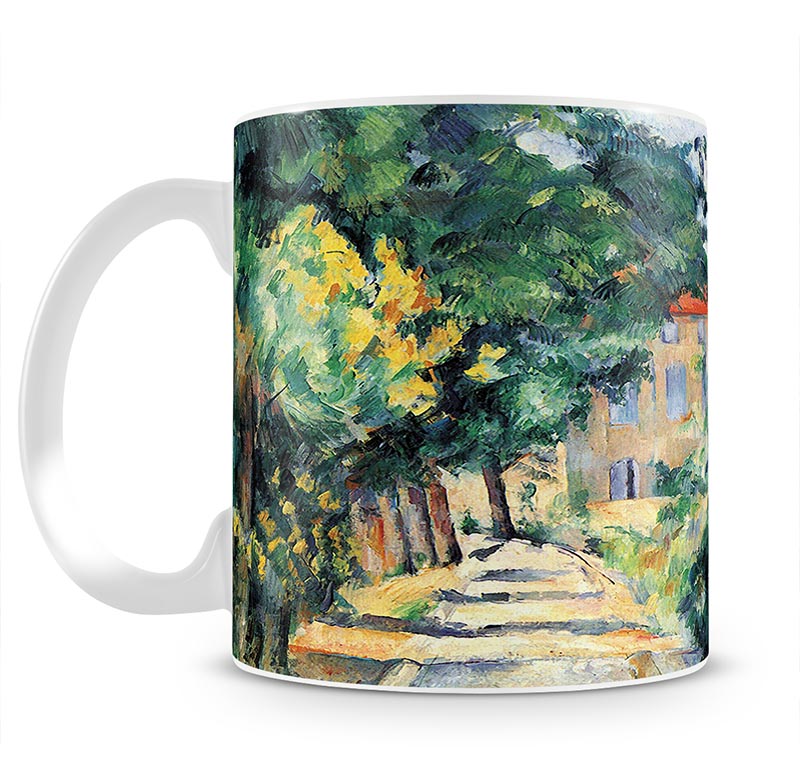 House with Red Roof by Cezanne Mug - Canvas Art Rocks - 1