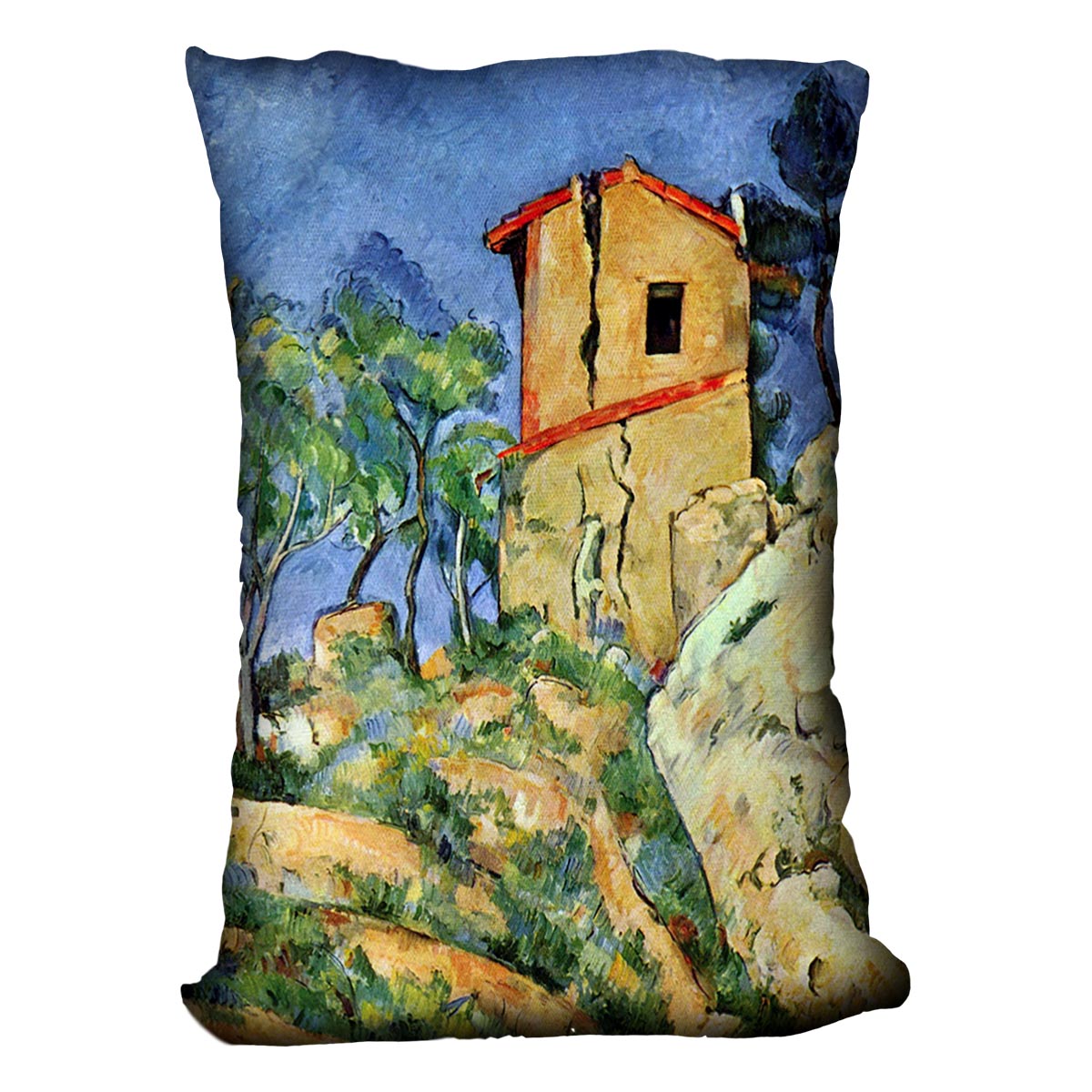 House with Walls by Cezanne Cushion
