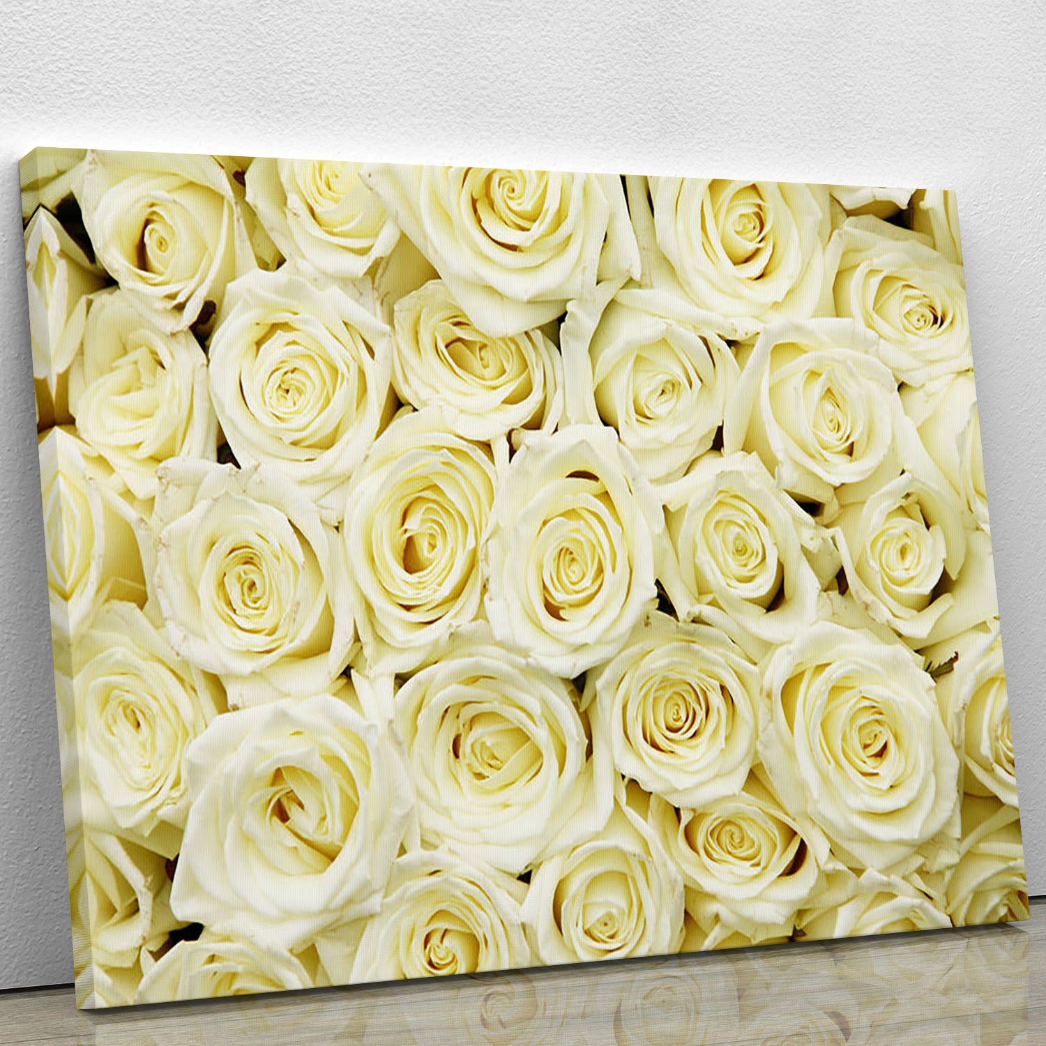 Huge bouquet of white roses Canvas Print or Poster - Canvas Art Rocks - 1