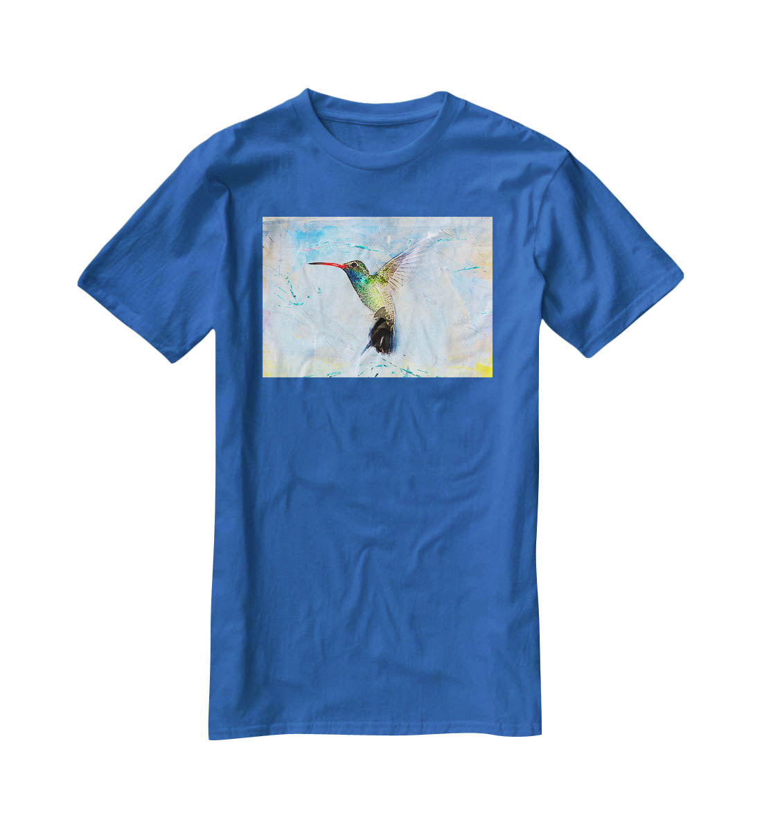Humming Bird Painting T-Shirt - Canvas Art Rocks - 2
