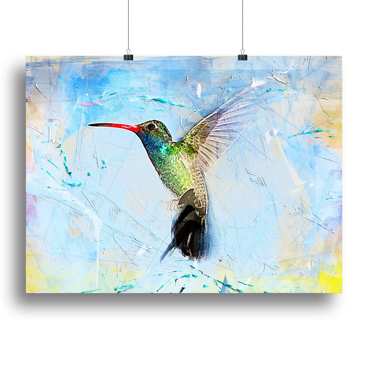 Humming Bird Painting Canvas Print or Poster | Canvas Art Rocks