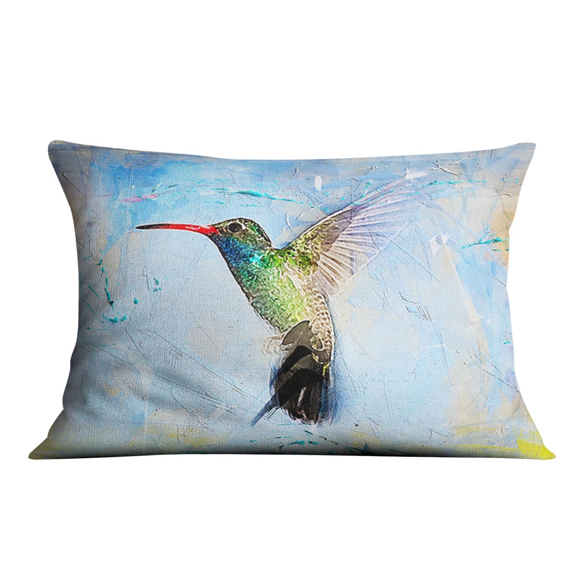 Humming Bird Painting Cushion