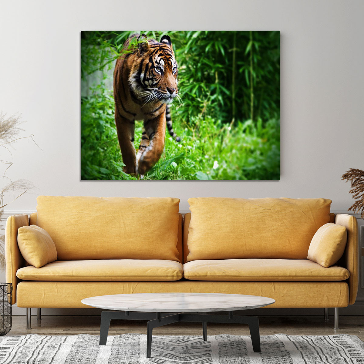 Hunting Tiger at the zoo Canvas Print or Poster - Canvas Art Rocks - 4
