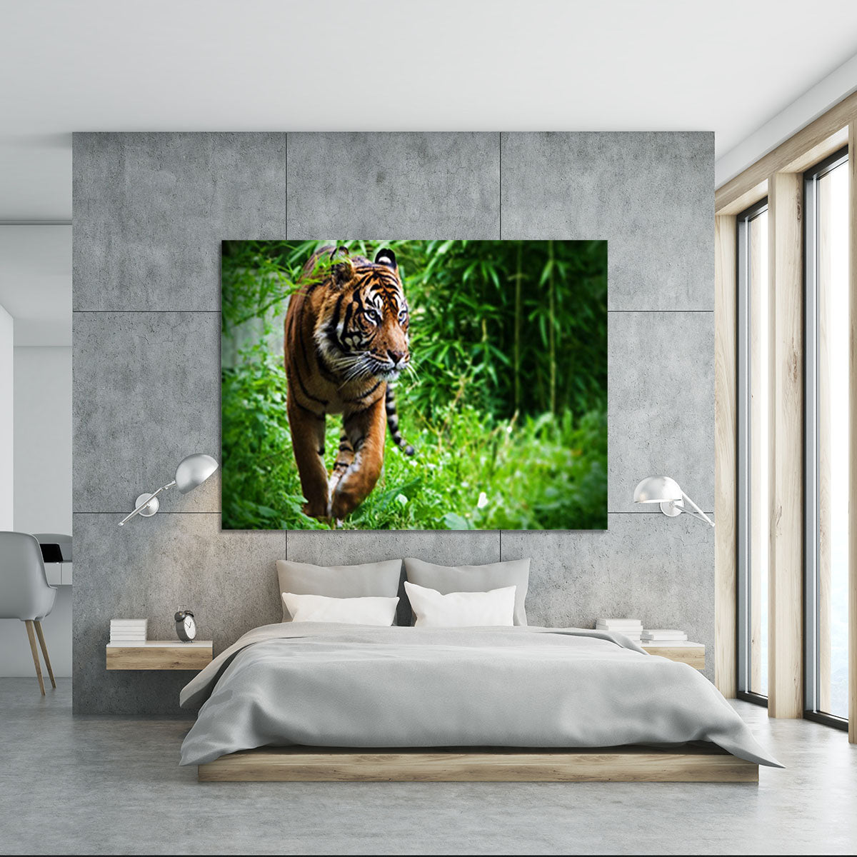 Hunting Tiger at the zoo Canvas Print or Poster - Canvas Art Rocks - 5
