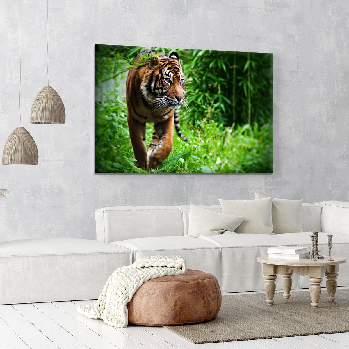 Hunting Tiger at the zoo Canvas Print or Poster - Canvas Art Rocks - 6