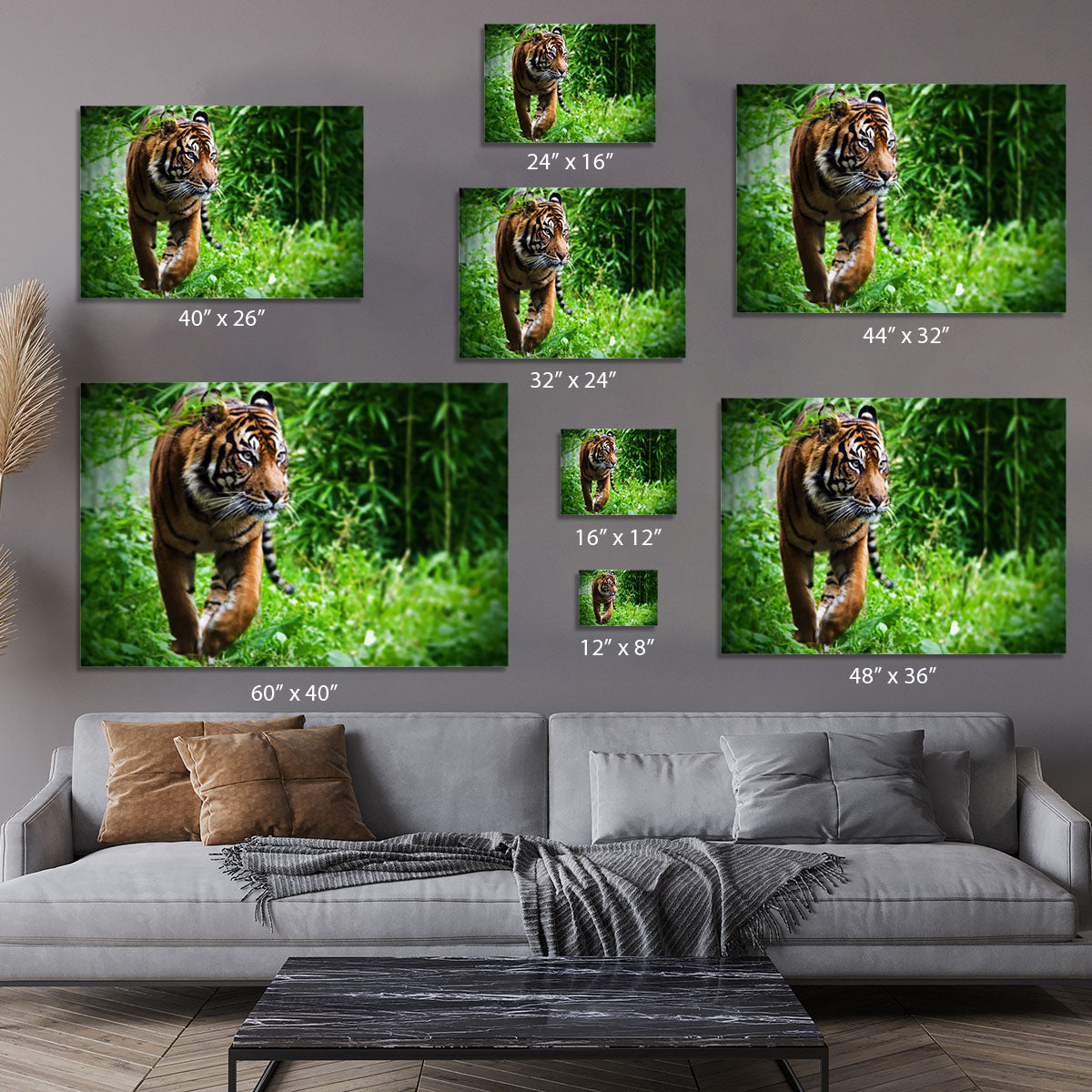 Hunting Tiger at the zoo Canvas Print or Poster - Canvas Art Rocks - 7