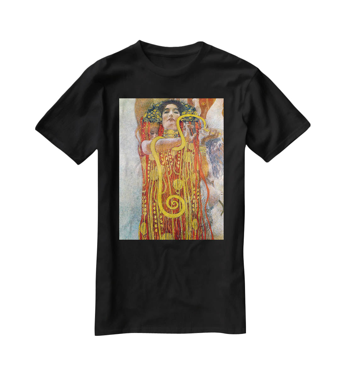 Hygeia by Klimt T-Shirt - Canvas Art Rocks - 1