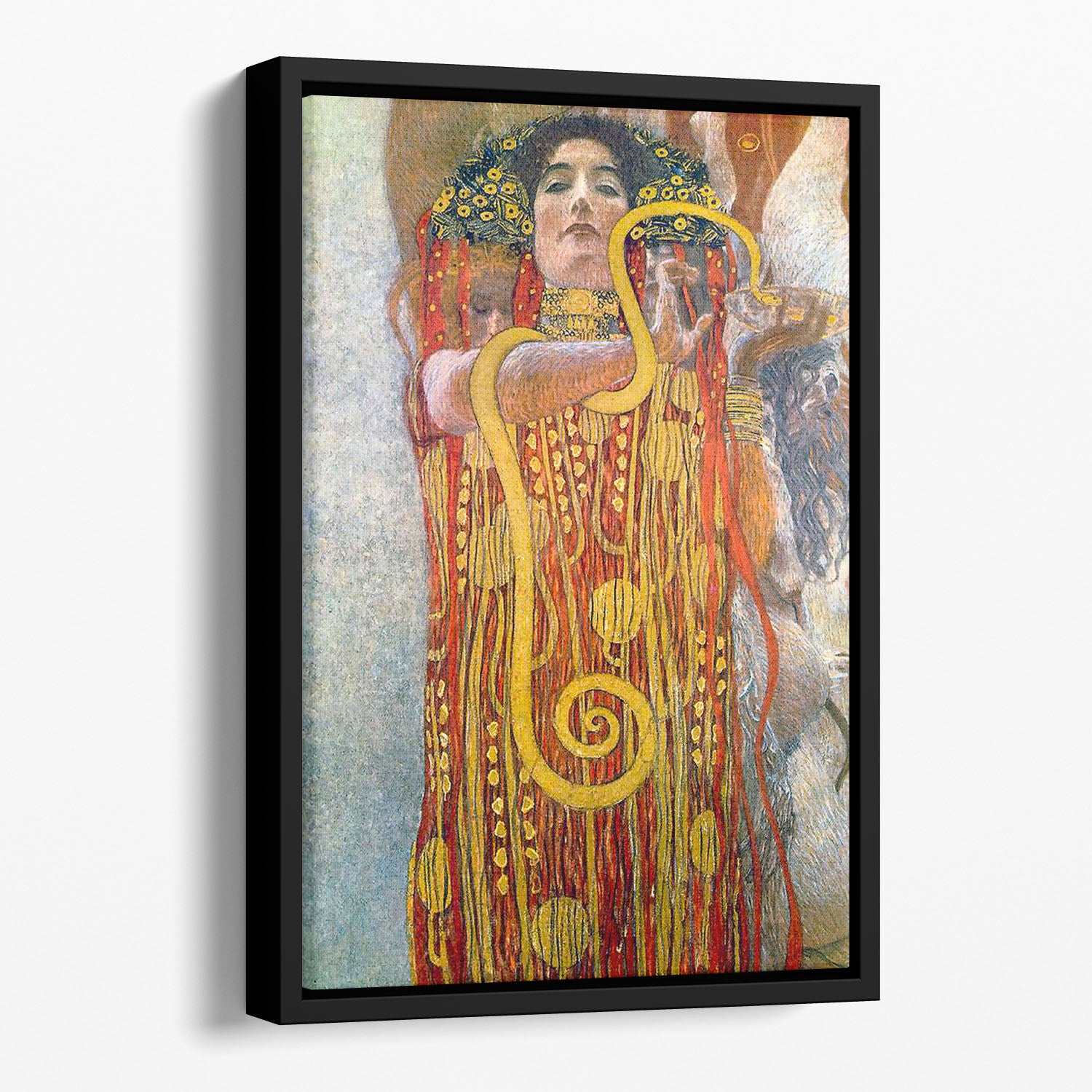 Hygeia by Klimt Floating Framed Canvas