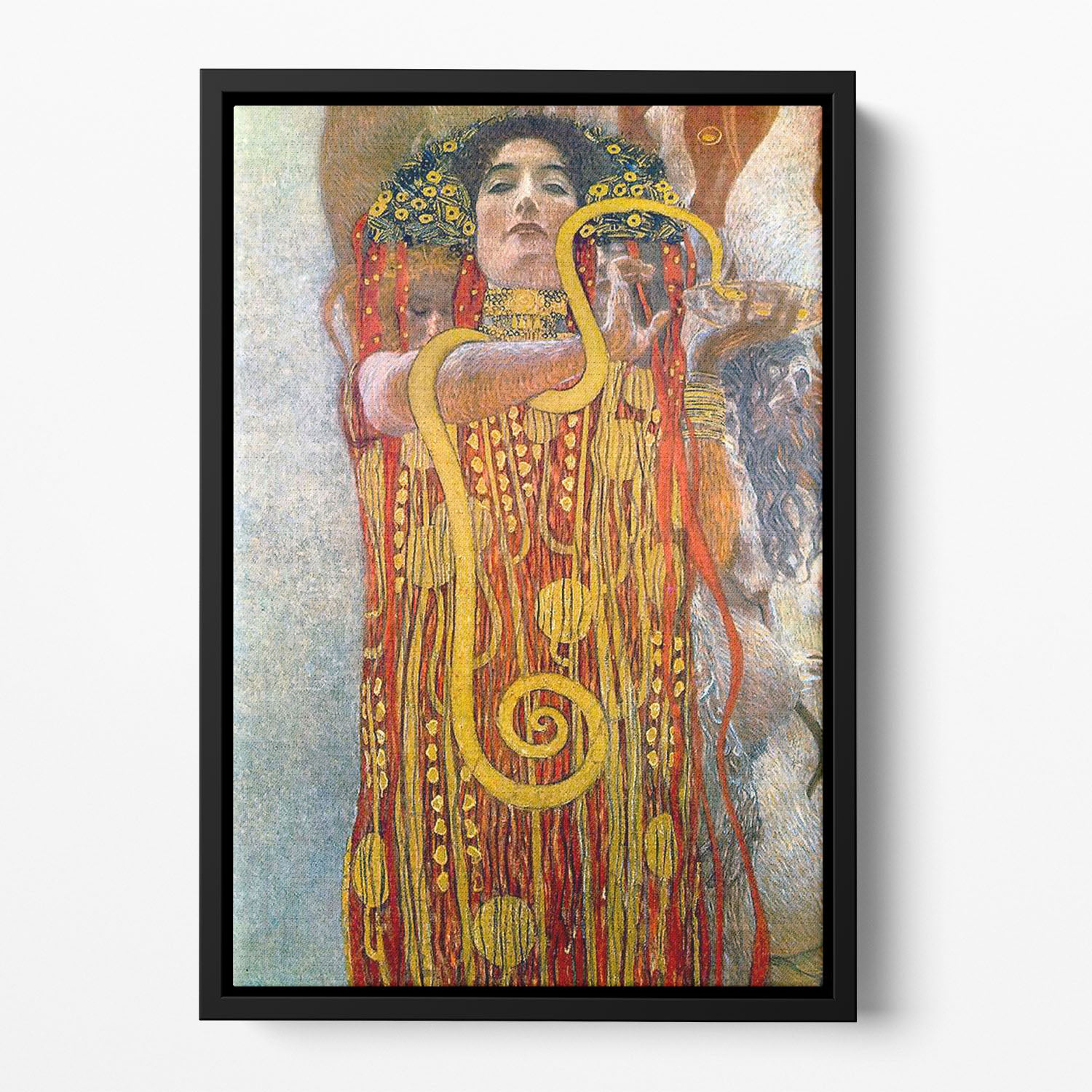 Hygeia by Klimt Floating Framed Canvas