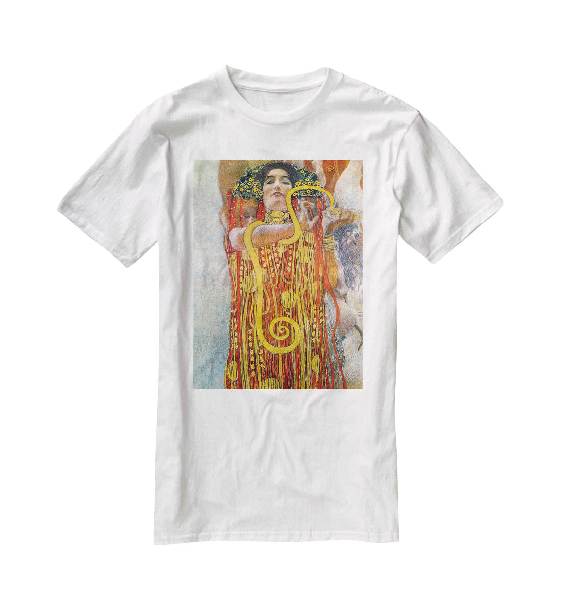 Hygeia by Klimt T-Shirt - Canvas Art Rocks - 5