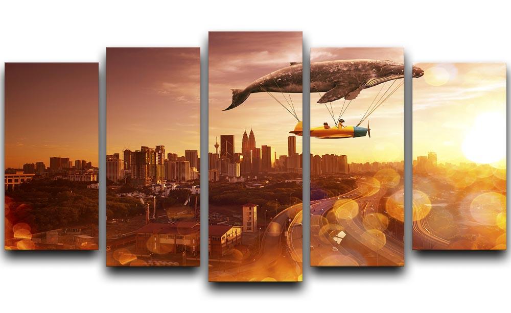 I belive i can fly 5 Split Panel Canvas  - Canvas Art Rocks - 1