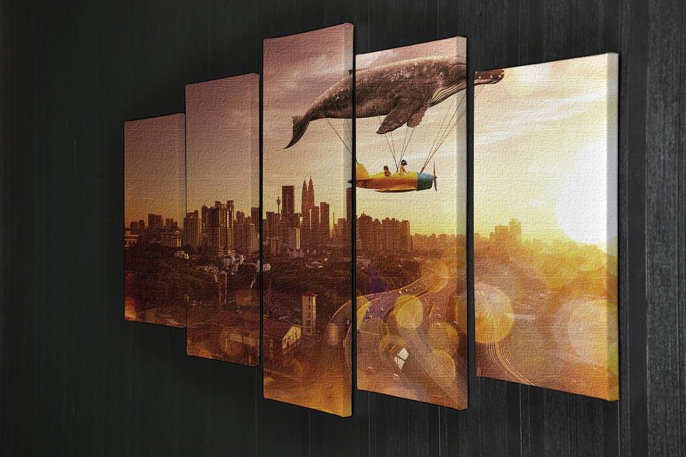 I belive i can fly 5 Split Panel Canvas  - Canvas Art Rocks - 2