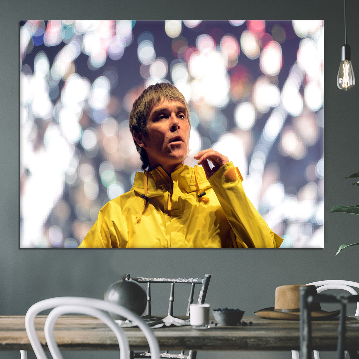 Ian Brown of the Stone Roses at the Isle of Wight Canvas Print or Poster