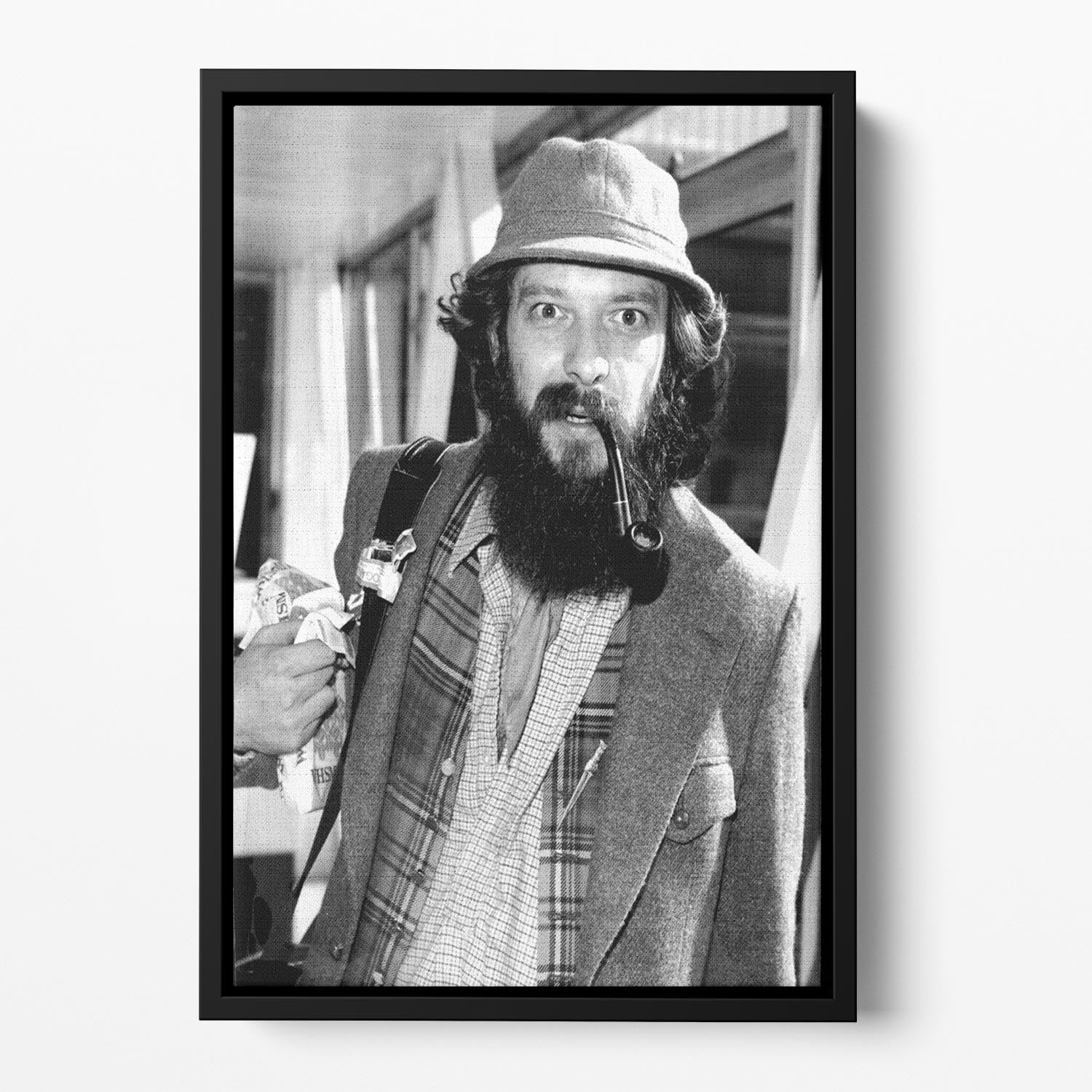Ian Anderson of Jethro Tull Floating Framed Canvas - Canvas Art Rocks - 2