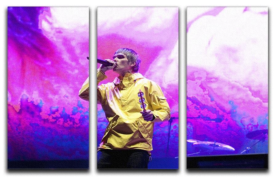 Ian Brown of the Stone Roses on stage 3 Split Panel Canvas Print - Canvas Art Rocks - 1