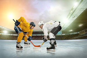 Ice hockey player Classic game Wall Mural Wallpaper - Canvas Art Rocks - 1