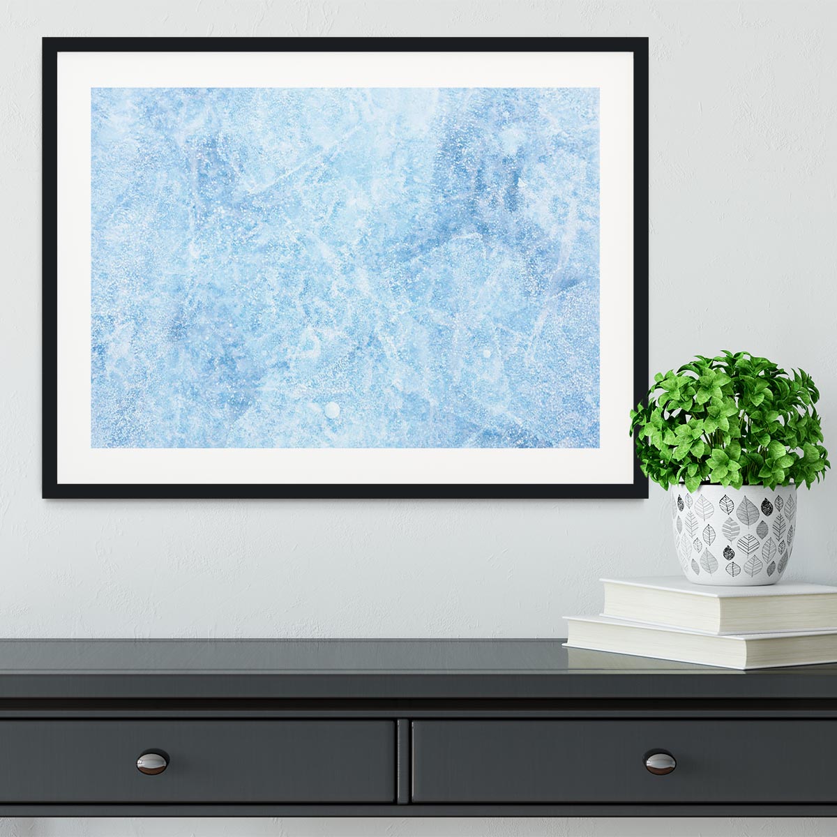Ice of Baikal lake Framed Print - Canvas Art Rocks - 1