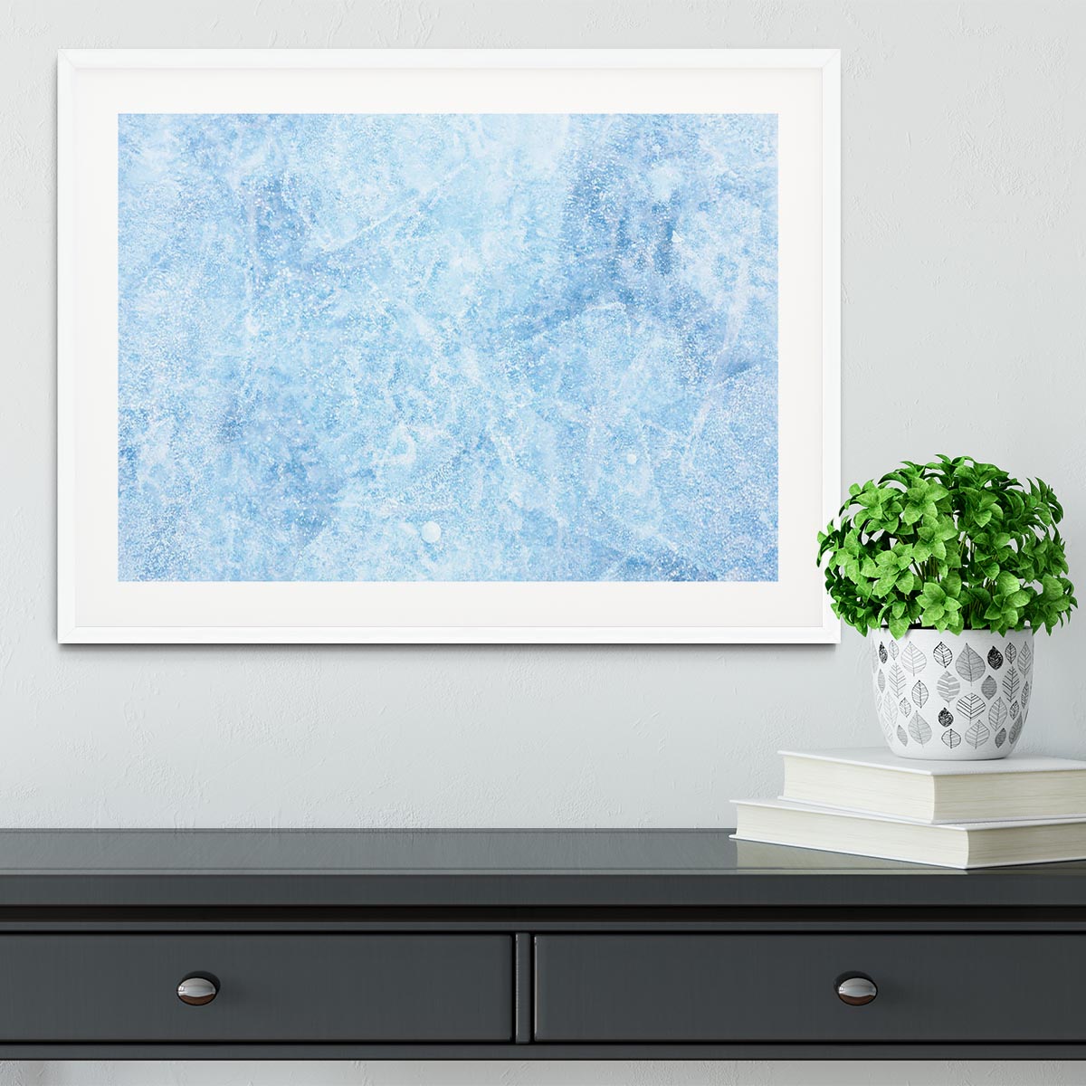 Ice of Baikal lake Framed Print - Canvas Art Rocks - 5