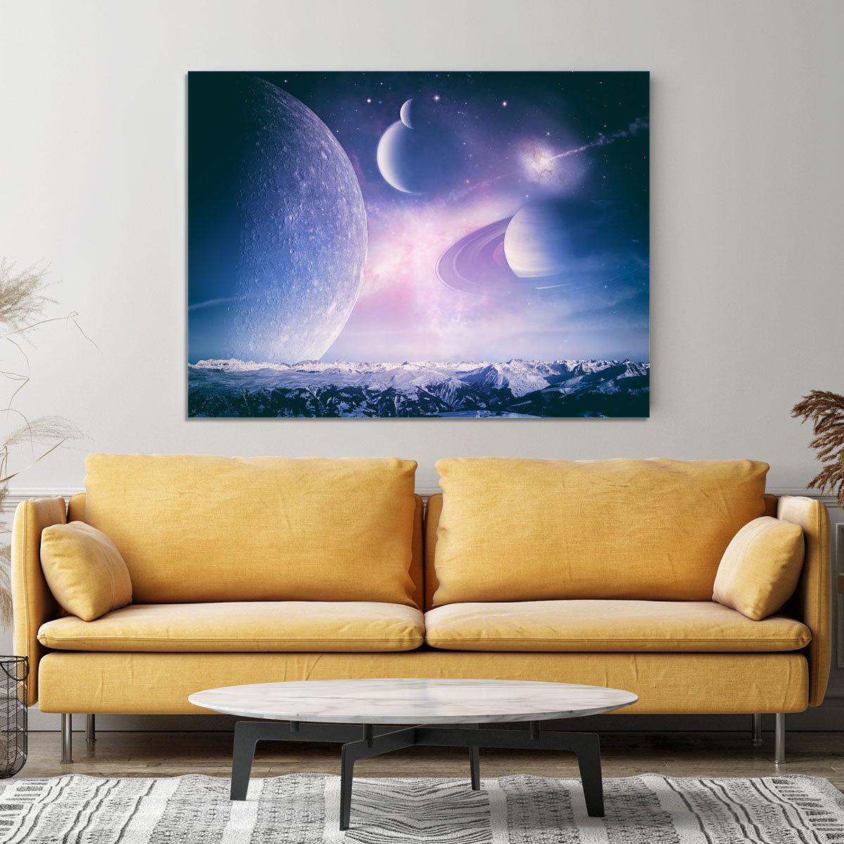 Ice world and planets Canvas Print or Poster - Canvas Art Rocks - 4