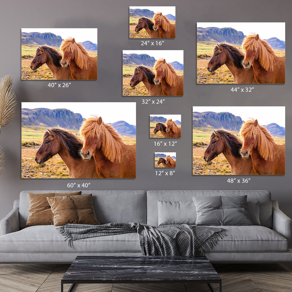 Icelandic horses Canvas Print or Poster - Canvas Art Rocks - 7