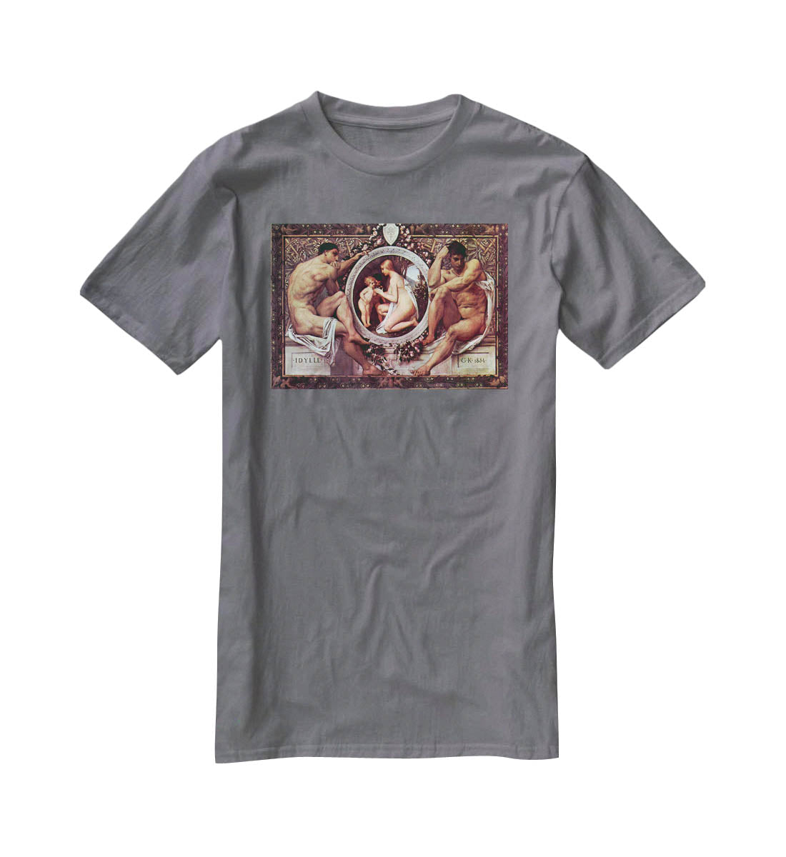 Idyll by Klimt T-Shirt - Canvas Art Rocks - 3