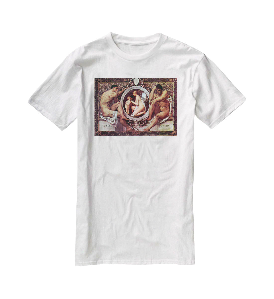 Idyll by Klimt T-Shirt - Canvas Art Rocks - 5